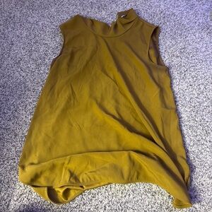 Mustard Sleeveless Top